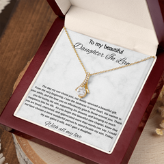To My Beautiful Daughter In Law - Alluring Beauty Necklace