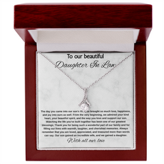 To Our Daughter In Law - Alluring Beauty Necklace