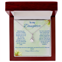 To My Daughter at Mother's Day - Alluring Beauty Necklace
