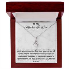 Mother In Law Gift (I Chose Your Son) Alluring Beauty Necklace