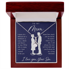 To My Mom Gift From Son - Alluring Beauty Necklace