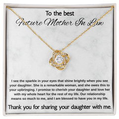 Mother In Law Gift from Son In Law -  Love Knot Necklace