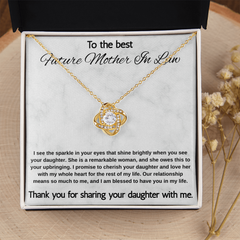 Mother In Law Gift from Son In Law -  Love Knot Necklace