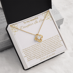 To My Beautiful Daughter In Law - Love Knot Necklace