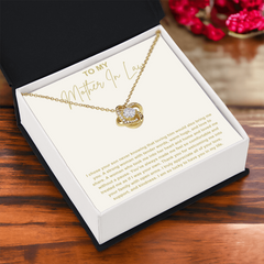 Mother In Law Gift from Daughter In Law - Love Knot Necklace