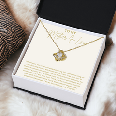 Mother In Law Gift from Daughter In Law - Love Knot Necklace