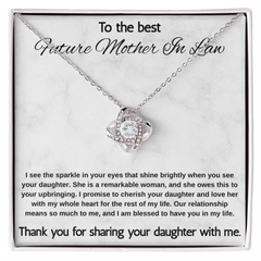 Mother In Law Gift from Son In Law -  Love Knot Necklace