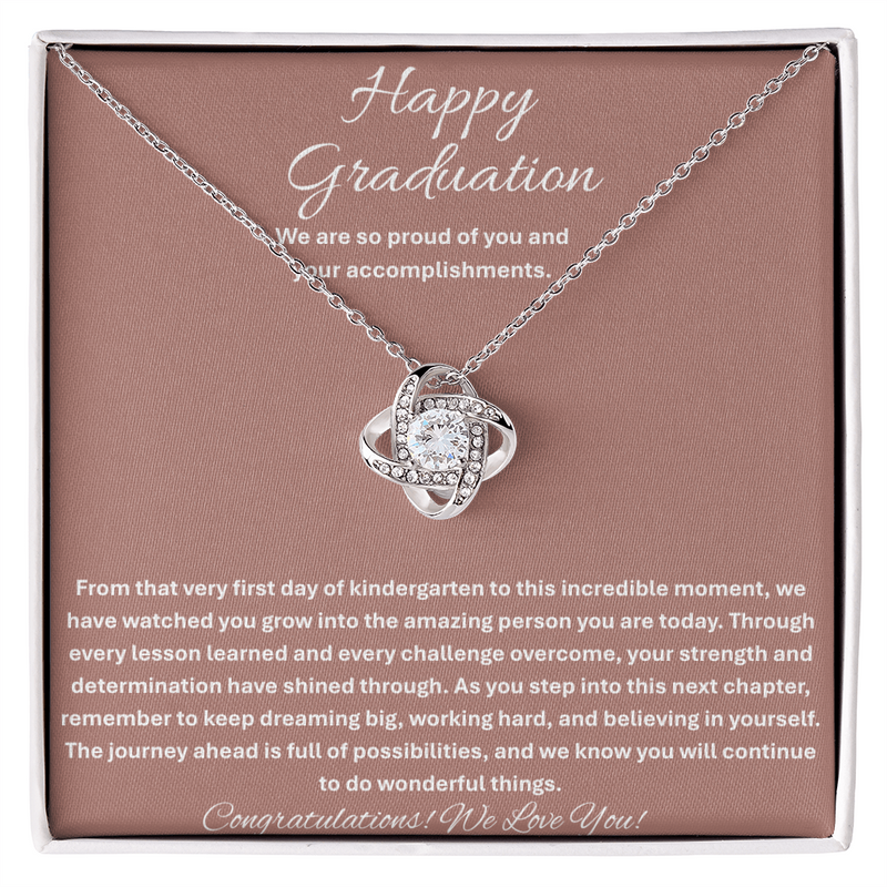 Happy Graduation - Love Knot Necklace