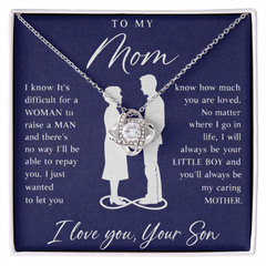 To My Mom - Love Knot Necklace