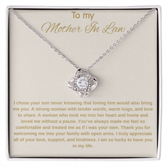 Mother In Law Gift - Love Knot Necklace