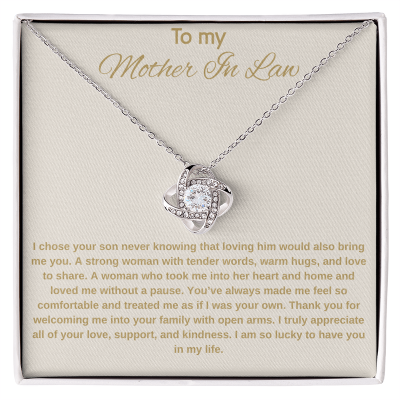 Mother In Law Gift - Love Knot Necklace