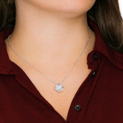 Mother In Law Gift (I Want To Tell You) Love Knot Necklace