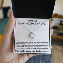 Mother In Law Gift from Son In Law -  Love Knot Necklace