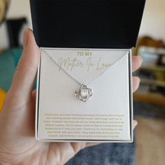 Mother In Law Gift from Daughter In Law - Love Knot Necklace