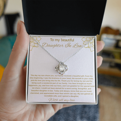 To My Beautiful Daughter In Law - Love Knot Necklace