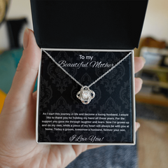 Mother Of The Groom Gift From Son - Love Knot Necklace