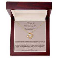 Happy Graduation, I am so proud of you - Love Knot Necklace