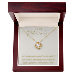 Mother In Law Gift from Daughter In Law - Love Knot Necklace