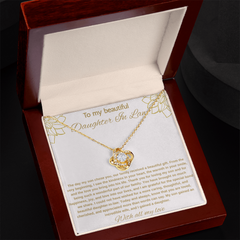 To My Beautiful Daughter In Law - Love Knot Necklace