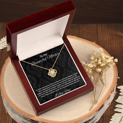 Mother Of The Groom Gift From Son - Love Knot Necklace