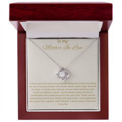 Mother In Law Gift - Love Knot Necklace