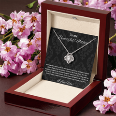 Mother Of The Groom Gift From Son - Love Knot Necklace
