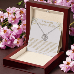 To My Beautiful Daughter In Law - Love Knot Necklace
