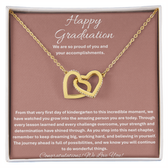 Happy Graduation - Interlocking Hearts Necklace