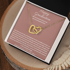 Happy Graduation - Interlocking Hearts Necklace