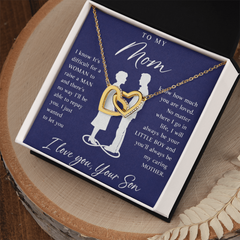 To My Mom - Interlocking Hearts Necklace