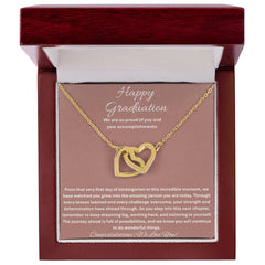Happy Graduation - Interlocking Hearts Necklace