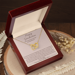 Happy Graduation, I am so proud of you - Interlocking Heart Necklace