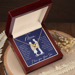 To My Mom - Interlocking Hearts Necklace