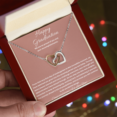 Happy Graduation - Interlocking Hearts Necklace