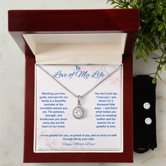 To Love of My Life at Mother's Day - Eternal Hope Necklace & Earring Set