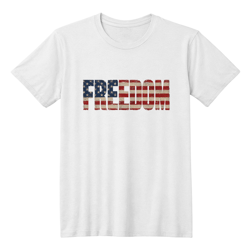 Adult Freedom Flag T-Shirt