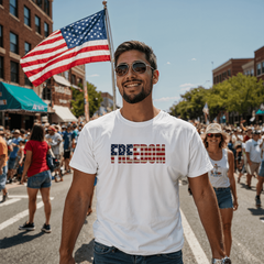 Adult Freedom Flag T-Shirt