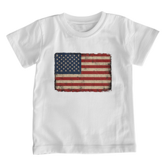 Youth Jersey Distressed American Flag T-Shirt