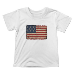 Toddler Jersey Distressed American Flag T-Shirt