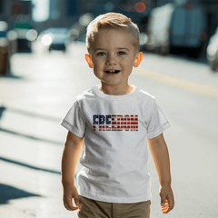 Toddler Jersey Freedom Flag T-Shirt
