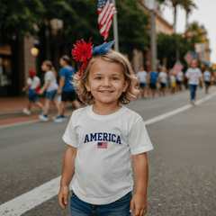 Toddler Jersey America with Flag T-Shirt