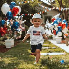 Toddler Jersey Distressed American Flag T-Shirt