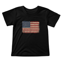 Toddler Jersey Distressed American Flag T-Shirt