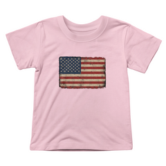 Toddler Jersey Distressed American Flag T-Shirt