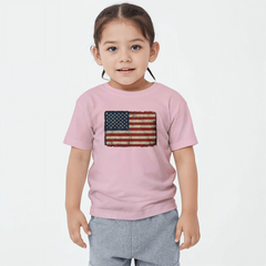 Toddler Jersey Distressed American Flag T-Shirt