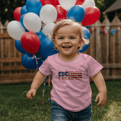Toddler Jersey Freedom Flag T-Shirt