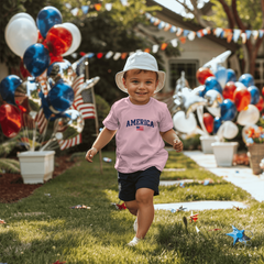 Toddler Jersey America with Flag T-Shirt