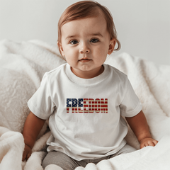 Baby Jersey Freedom Flag T-Shirt