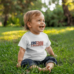 Baby Jersey Freedom Flag T-Shirt