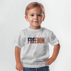 Baby Jersey Freedom Flag T-Shirt